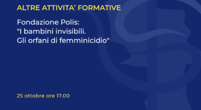 Fondazione Polis: “I bambini invisibili. Gli orfani di femminicidio”