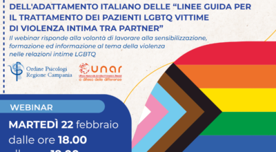 LGBT IPV PRESENTAZIONE DELL’ADATTAMENTO ITALIANO DELLE “LINEE GUIDA PER IL TRATTAMENTO DEI PAZIENTI LGBTQ VITTIME DI VIOLENZA INTIMA TRA PARTNER”