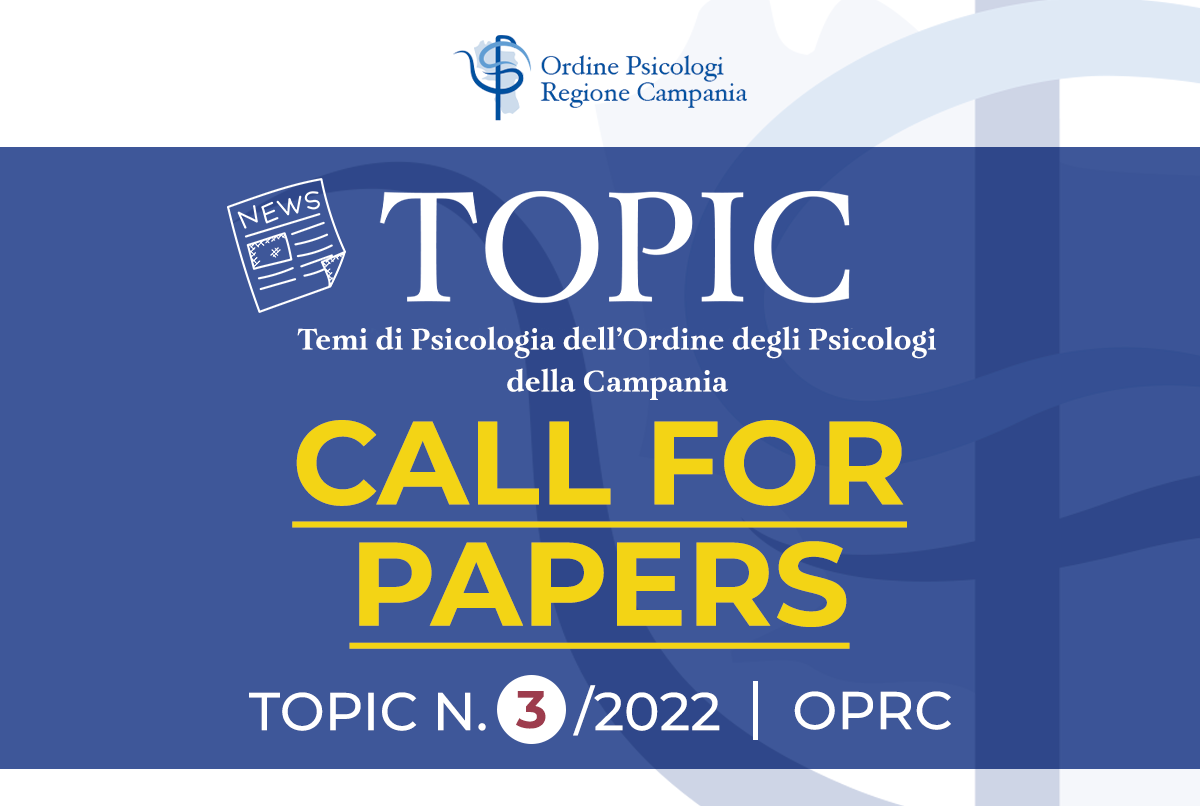 TOPIC N.3/2022- CALL FOR PAPERS