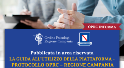 Pubblicata in area riservata la Guida all’utilizzo della piattaforma – Protocollo OPRC – Regione Campania