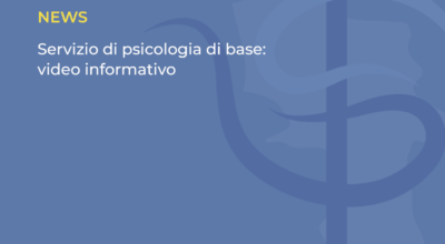 Servizio di psicologia di base: video informativo