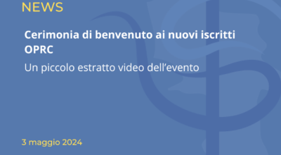 Cerimonia di benvenuto OPRC – 4 maggio 2024