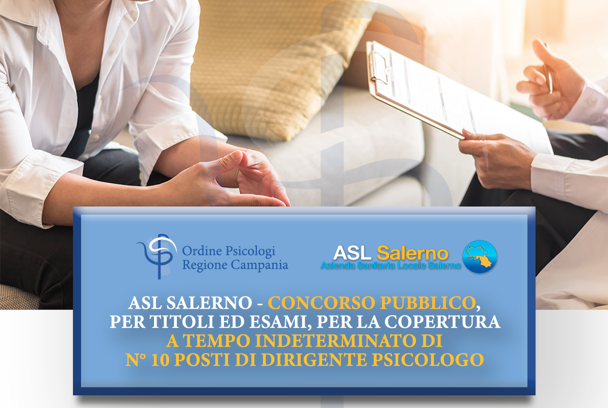 Concorso Dirigente Psicologo ASL Salerno